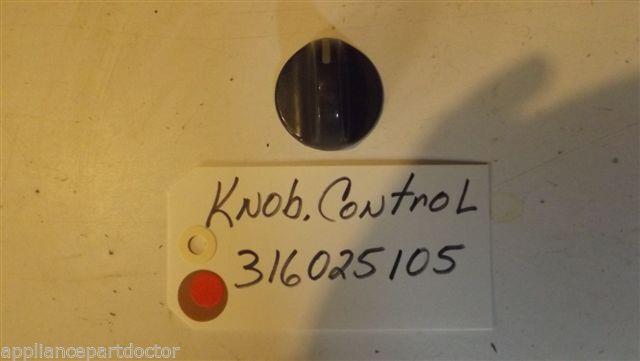 FRIGIDAIRE STOVE 316025105 Knob-control USED PART FRIGIDAIRE STOVE 316025105 Knob-control USED PART